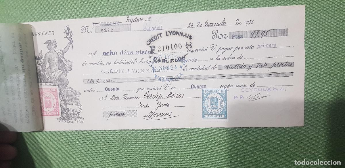 Documentos bancarios: SEYDOUX S.A.-NOVIEMBRE DE 1933 - Foto 1