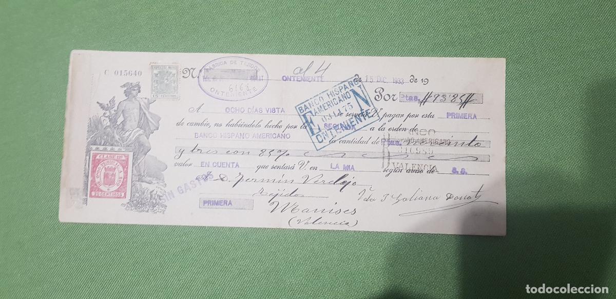 Documentos bancarios: VDA. DE JOSE GALIANA DONAT-ONTENIENTE -VALENCIA - Foto 1