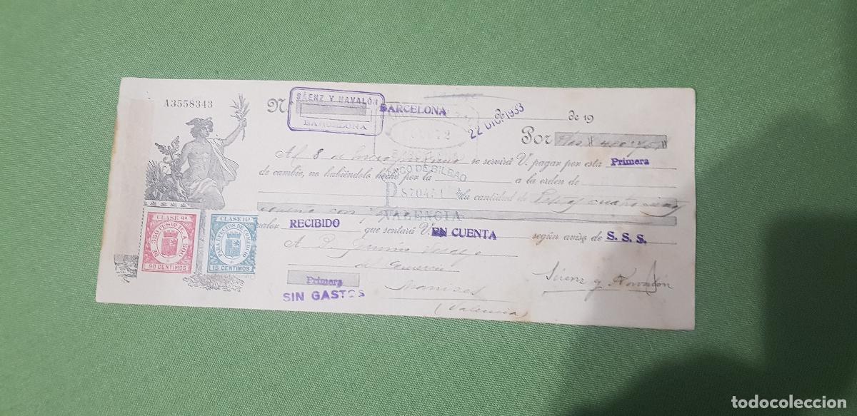 Documentos bancarios: SAENZ Y NAVALON-BARCELONA - Foto 1