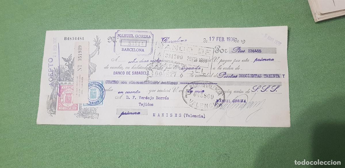 Documentos bancarios: MANUEL GORINA-BARCELONA - Foto 1