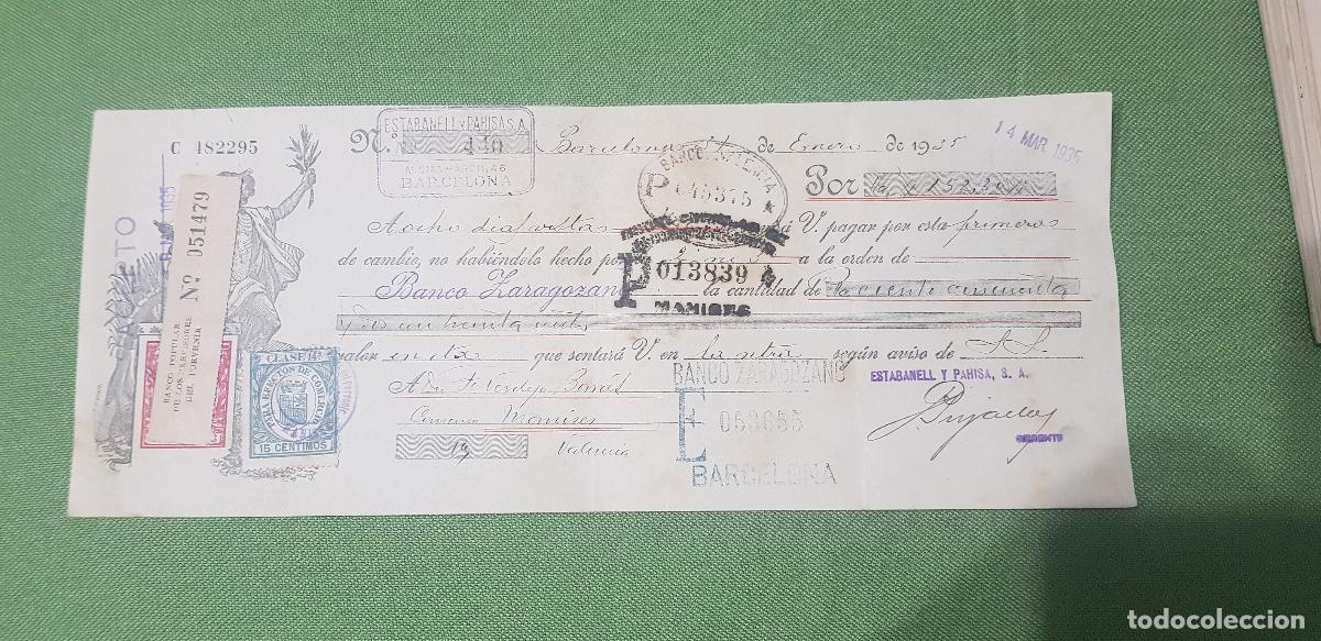Documentos bancarios: ESTABANELL Y PHAISA S..-BARCELONA - Foto 1
