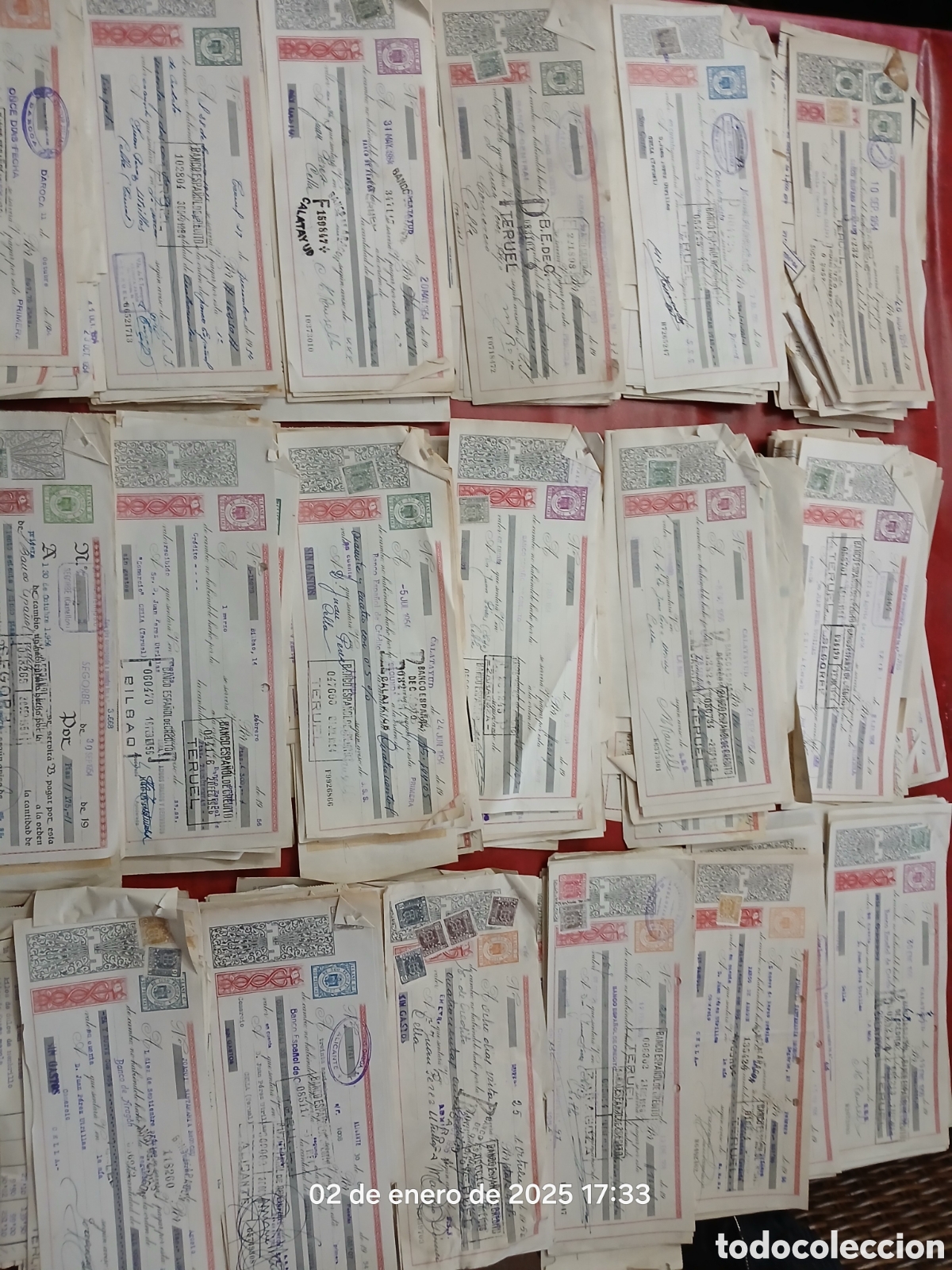 Documentos bancarios: M&aacute;s de 180 pagar&eacute;s a&ntilde;os 50 - Foto 1