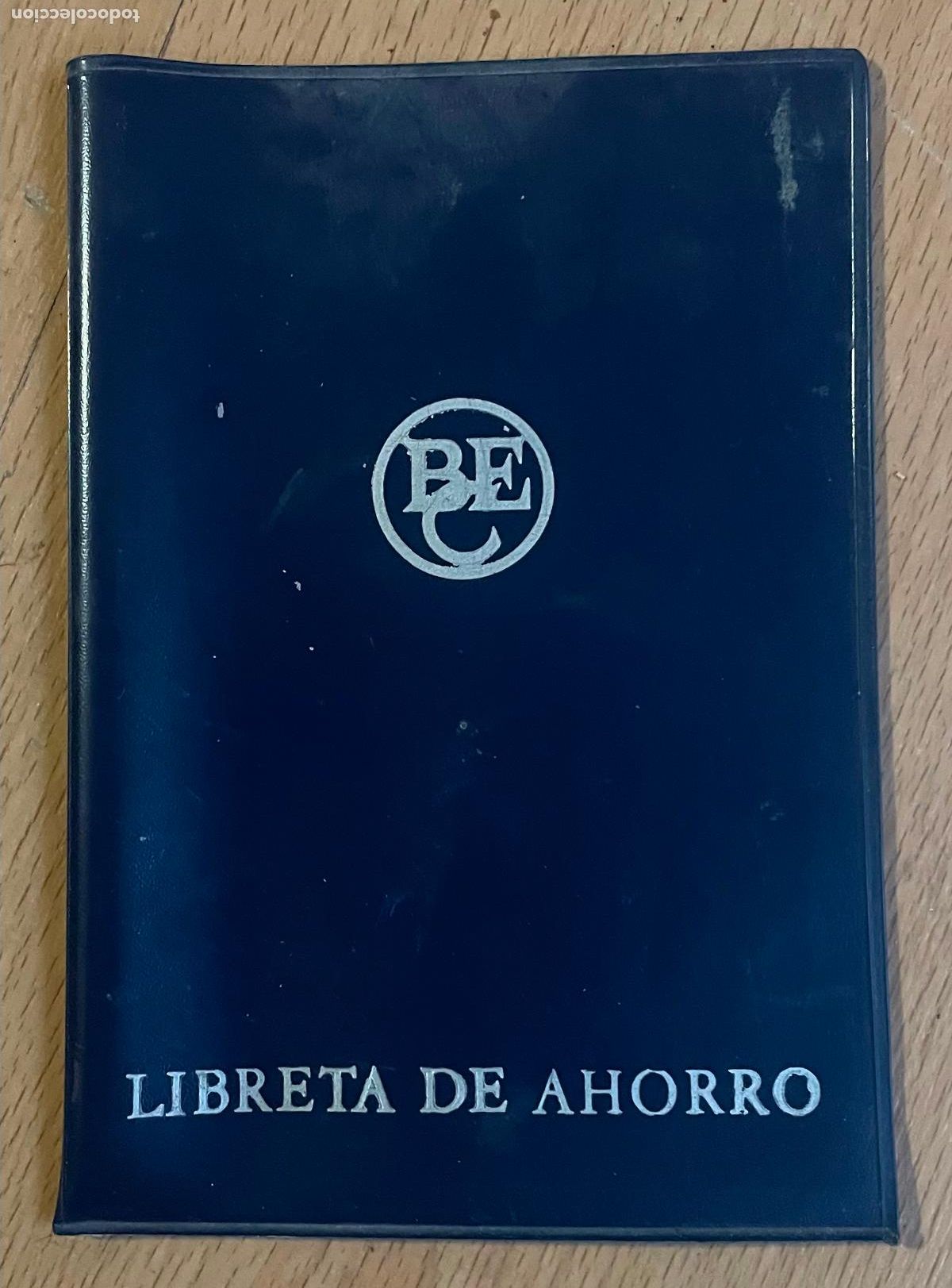 Documentos bancarios: funda plastico de libreta de ahorro BANCO CENTRAL EXTERIOR - Foto 1