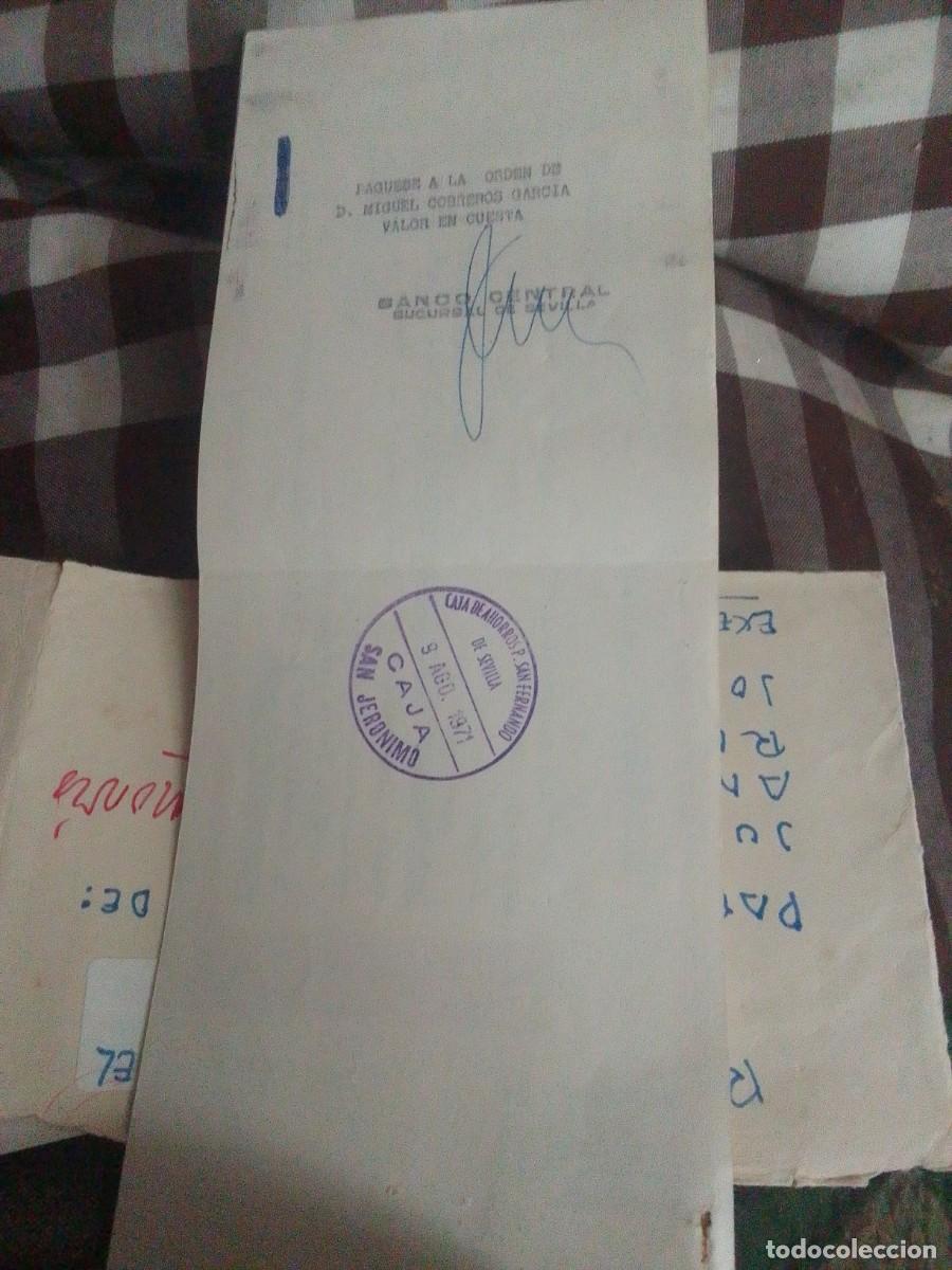 Documentos bancarios: Lote de 55 de letra de cambio del banco central 1971 - Foto 2