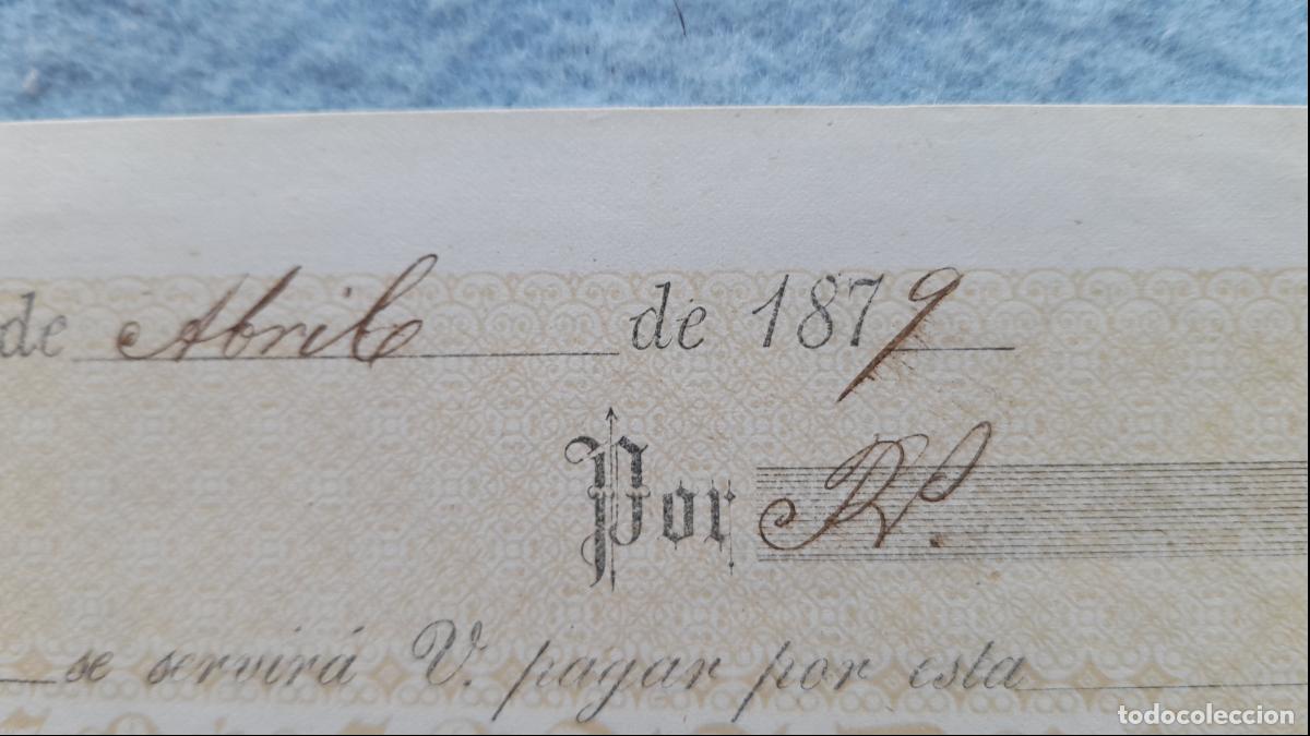 Documentos bancarios: Antiguo Giro. Salas 26 de Abril de 1879 - Foto 3