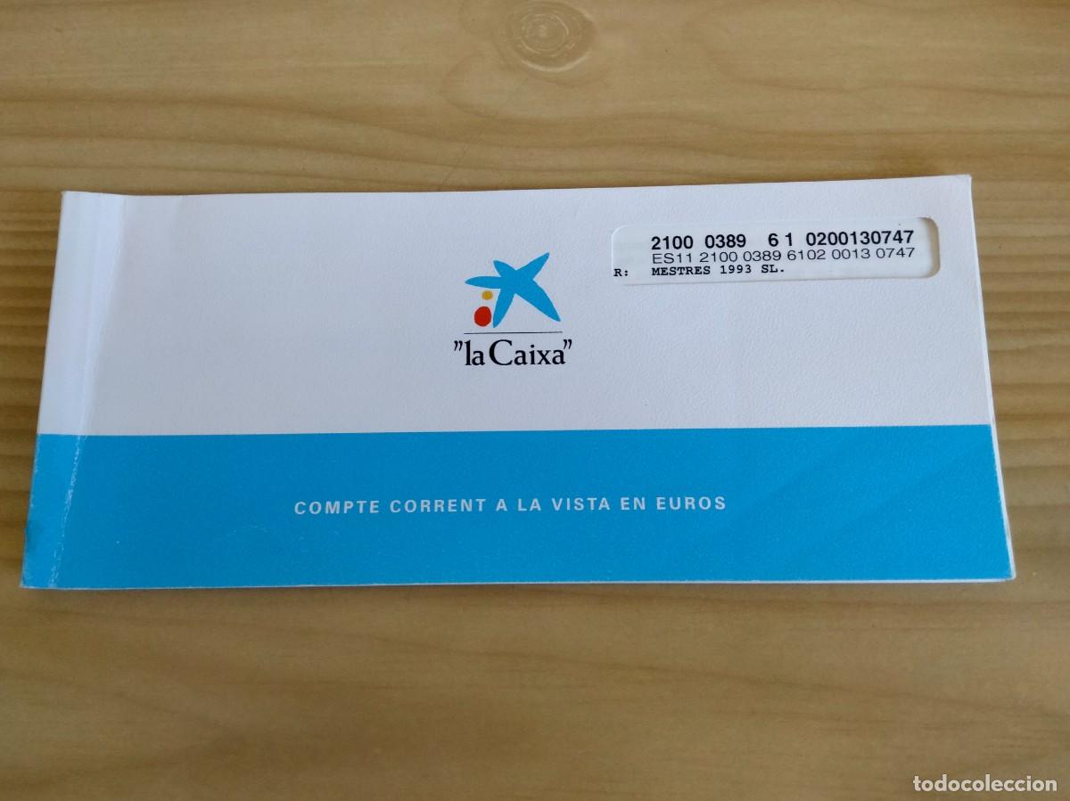 Documentos bancarios: TALONARIO DE CUENTA CORRIENTE A LA VISTA&rdquo;la Caixa&rdquo; - Foto 1