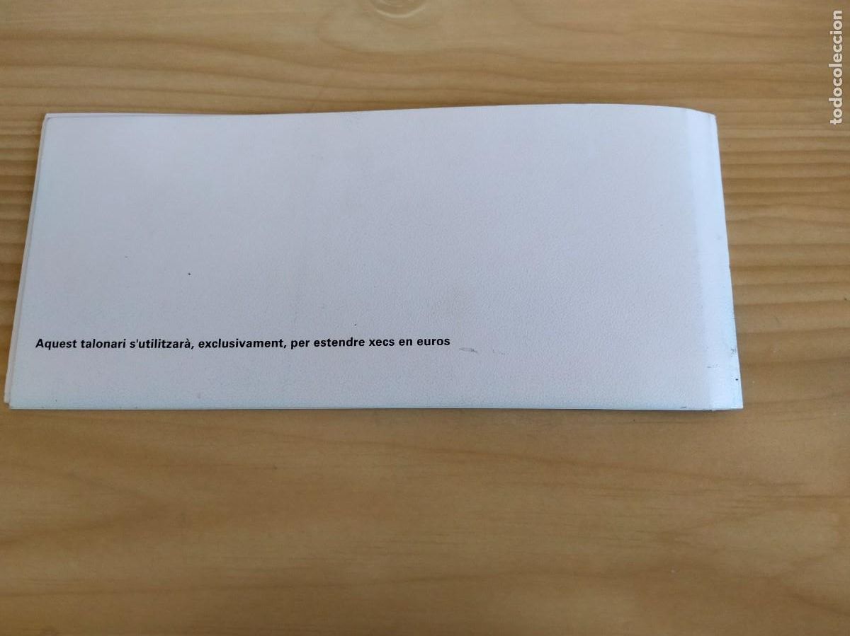 Documentos bancarios: TALONARIO DE CUENTA CORRIENTE A LA VISTA&rdquo;la Caixa&rdquo; - Foto 8