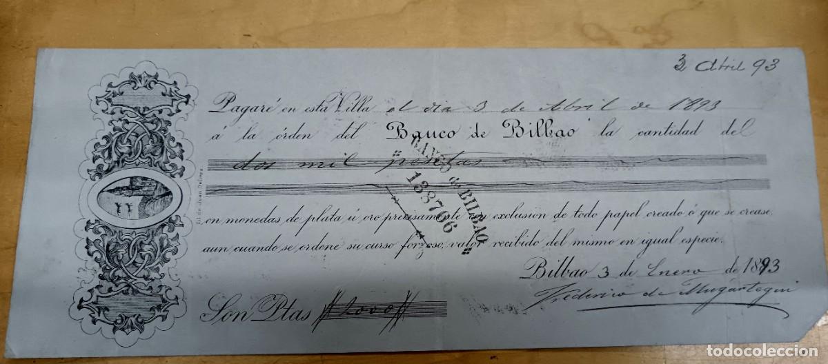 Documentos bancarios: PAGARE BANCO DE BILBAO - Foto 1