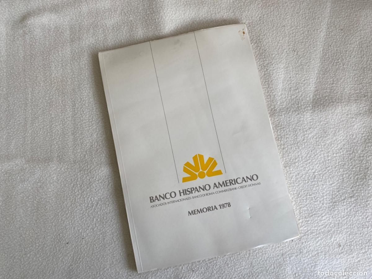 Documentos bancarios: BANCO HISPANO AMERICANO - MEMORIA 1978 - Foto 1