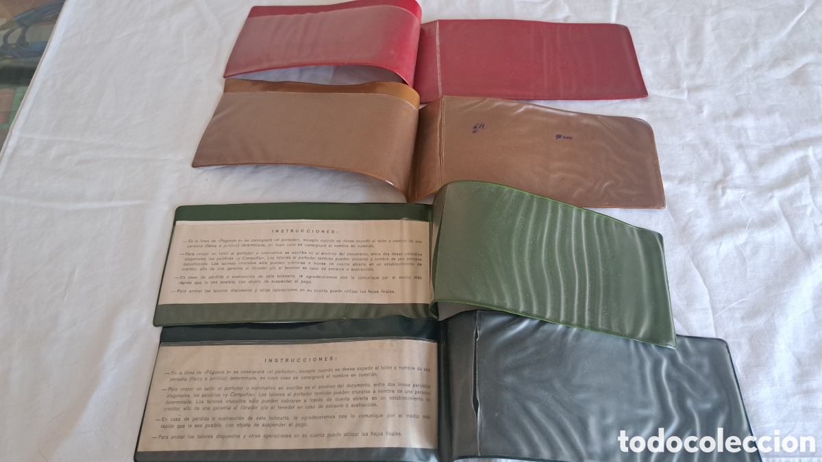 Documentos bancarios: 4 Fundas Talonario HISPANO AMERICANO Cheques - Foto 2