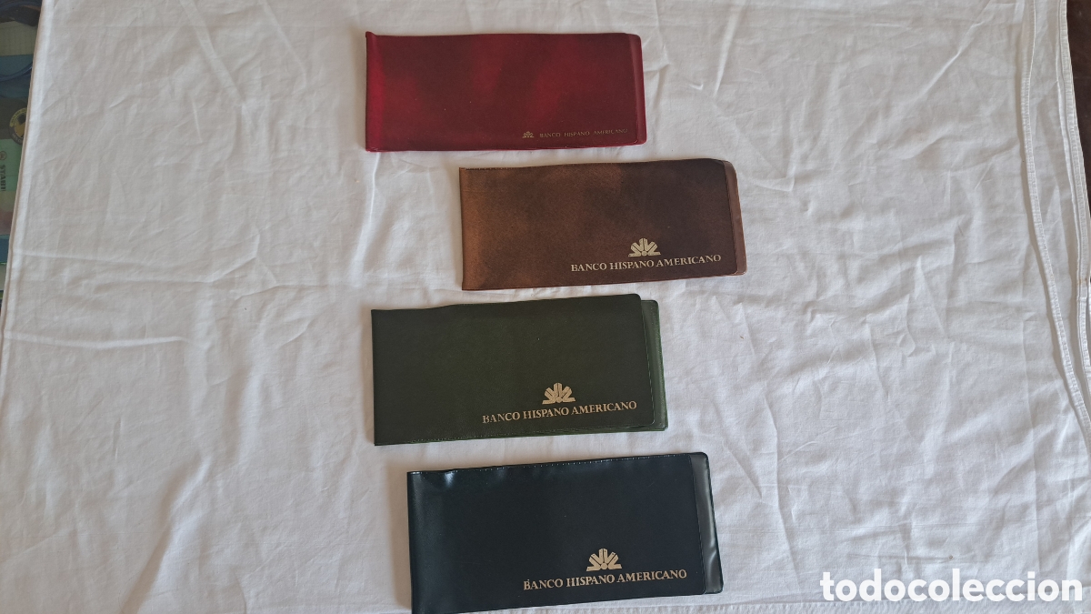 Documentos bancarios: 4 Fundas Talonario HISPANO AMERICANO Cheques - Foto 1