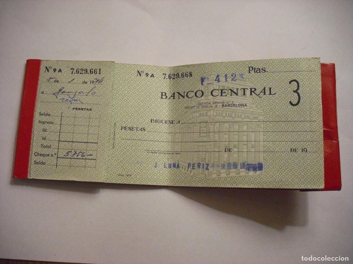 Documentos bancarios: BANCO CENTRAL , TALONARIO 1974 / 77 - Foto 1