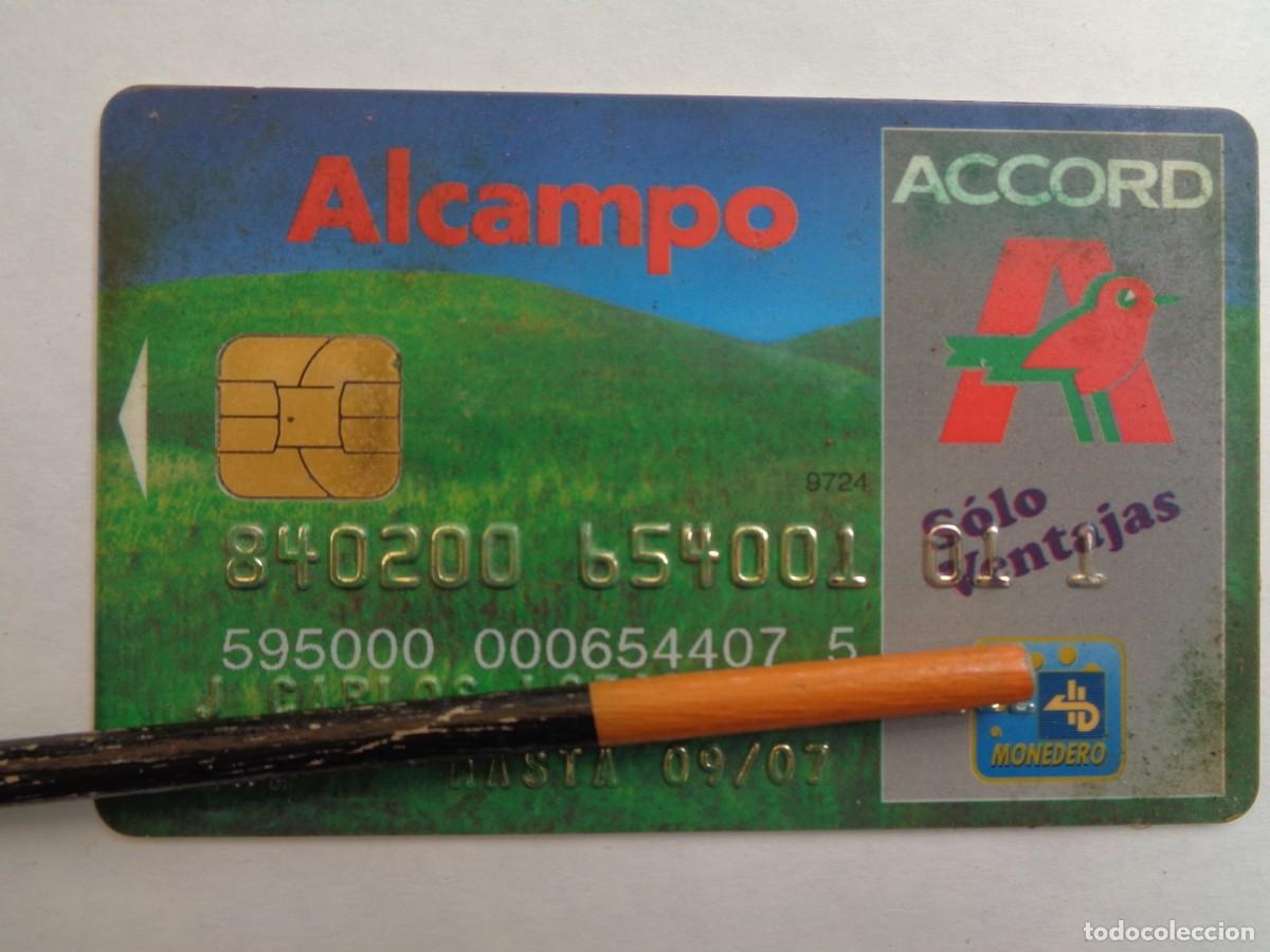 Documentos bancarios: TARJETA DE COMPRADOR DE ALCAMPO , CON CHIP ( MONEDERO 4B ) - Foto 1