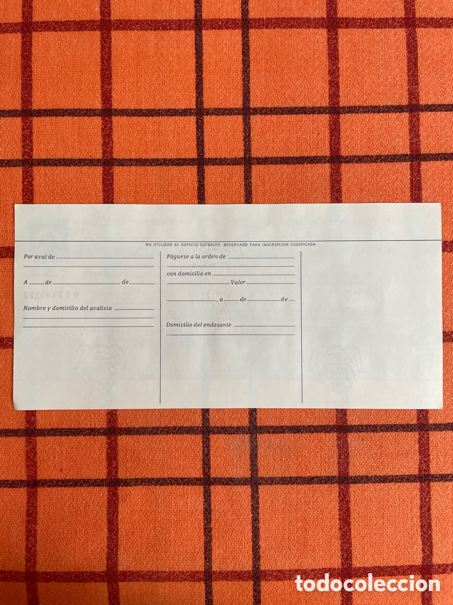 Documentos bancarios: Letra de cambio 80 Pesetas Clase 11 - Foto 2