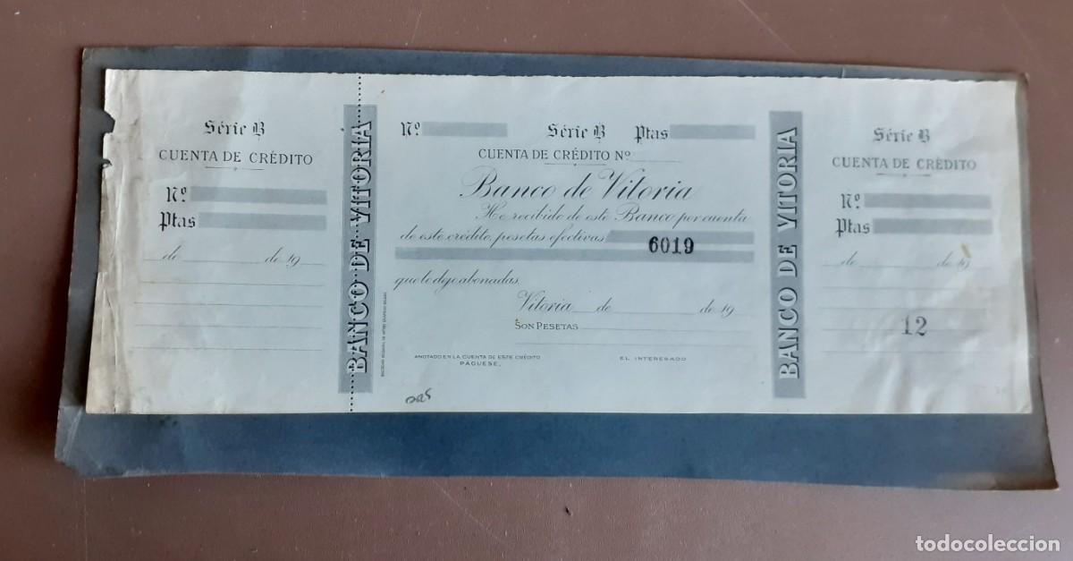 Documentos bancarios: Pagare BANCO DE VITORIA 190&hellip; Sin rellenar - Foto 1