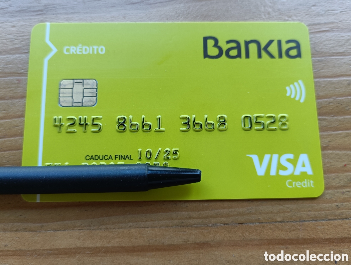 Documentos bancarios: Tarjeta cr&eacute;dito Visa BANKIA - Foto 1