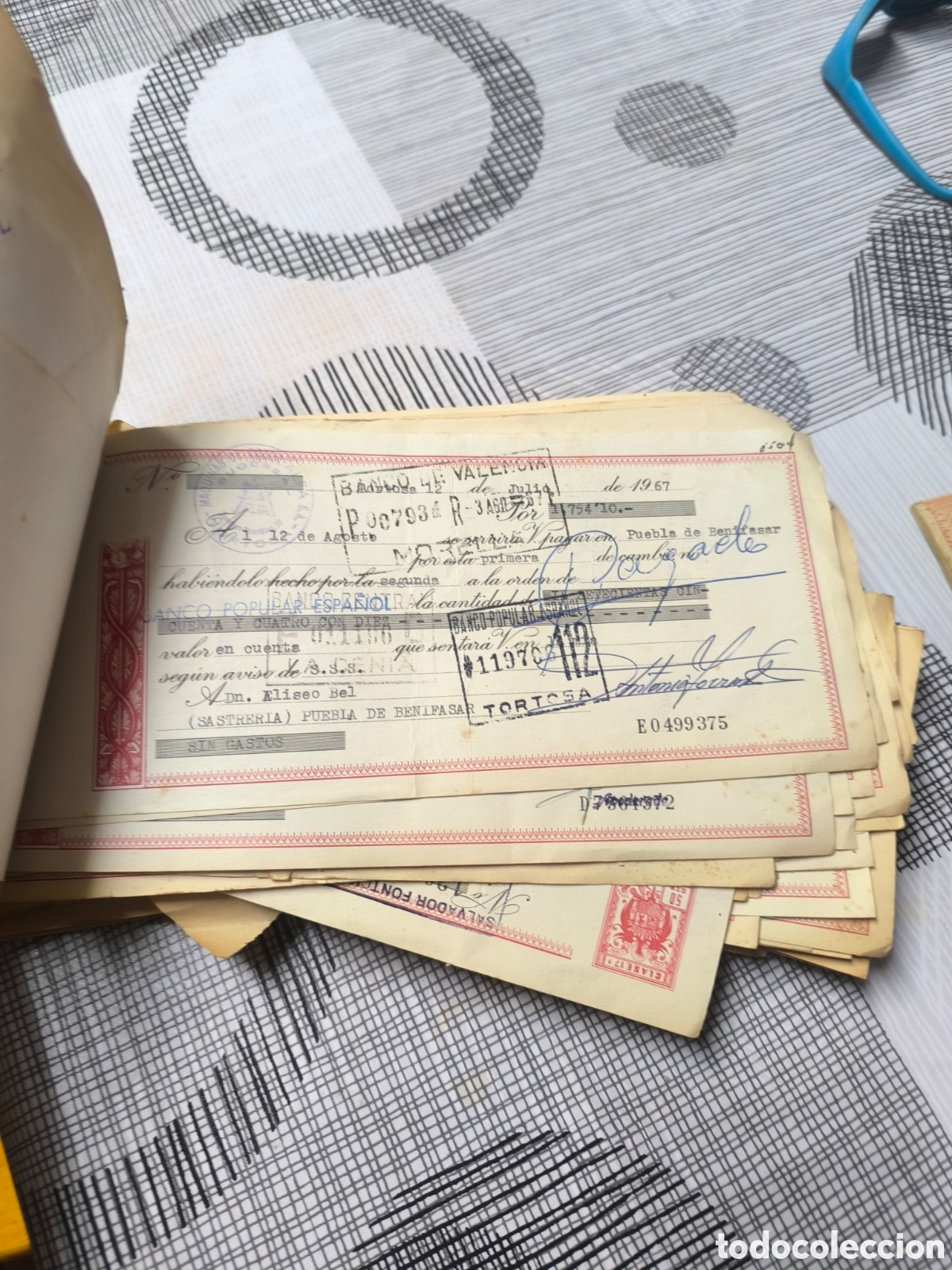 Documentos bancarios: Letras de cambio antiguas (Banco Central) - Foto 2