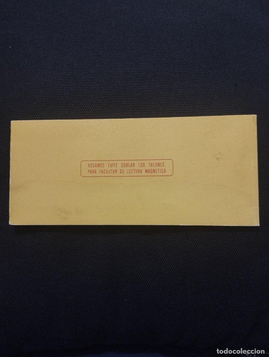 Documentos bancarios: Antigua chequera de la Caja Postal de ahorros - Foto 3