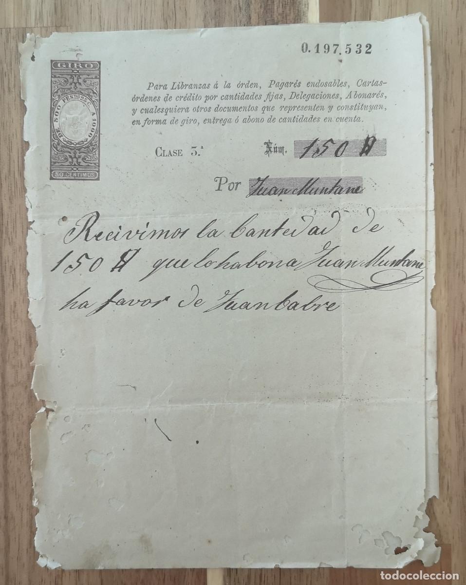 Documentos bancarios: PAGAR&Eacute; EN FORMA DE GIRO - Foto 1