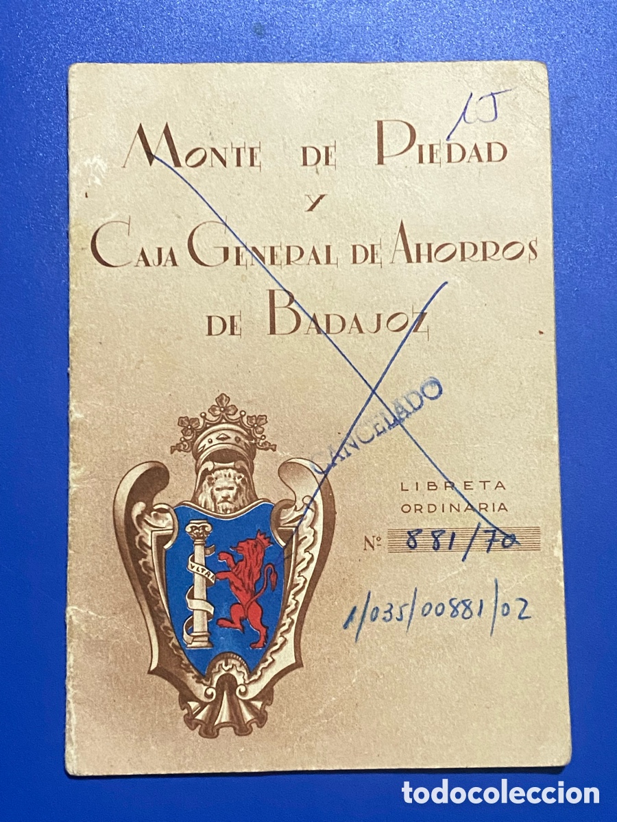 Documentos bancarios: Monte de Piedad y caja General de ahorros Badajoz - Foto 1
