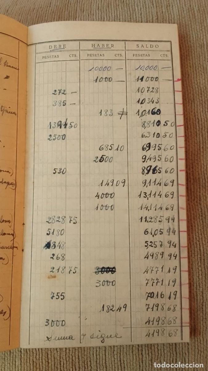 Documentos bancarios: LIBRETA CUENTA CORRIENTE BANCO DE BILBAO. 1959. - Foto 3
