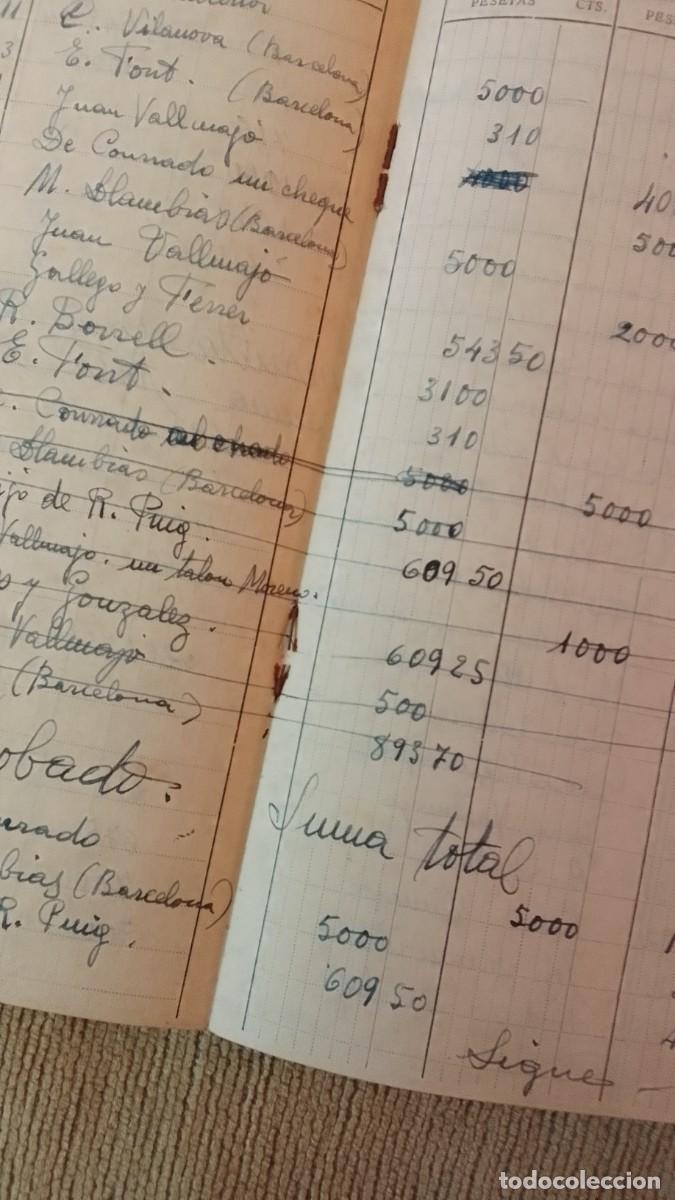Documentos bancarios: LIBRETA CUENTA CORRIENTE BANCO DE BILBAO. 1959. - Foto 4