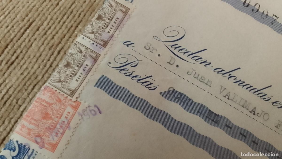 Documentos bancarios: RECIBO BANCO DE BILBAO. 1961. - Foto 2