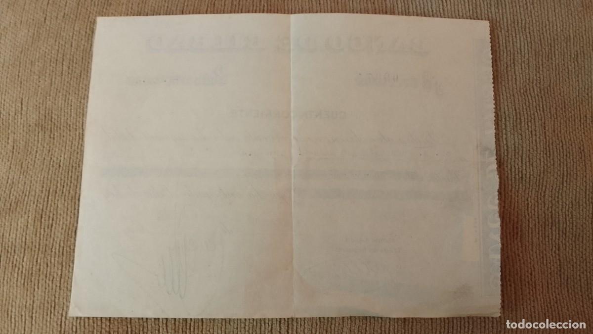 Documentos bancarios: RECIBO BANCO DE BILBAO. 1961. - Foto 3
