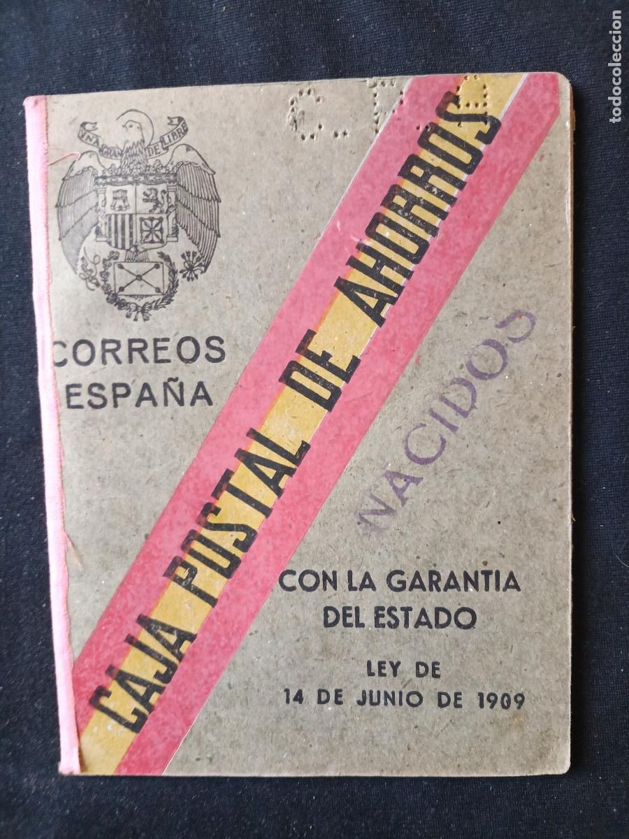 Documentos bancarios: Libreta de la Caja Postal de Ahorros, Valencia 1946 - Foto 1