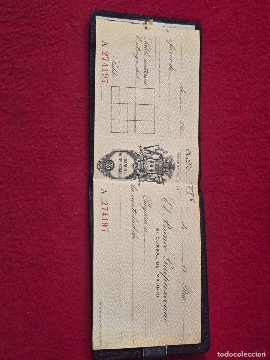 Documentos bancarios: TALONARIO BANCO GUIPUZCOANO - Foto 1