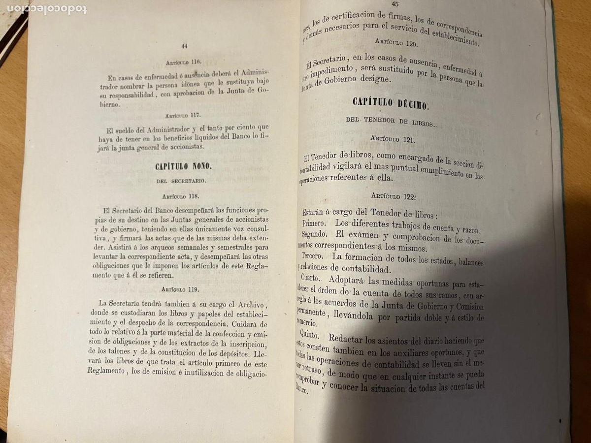 Documentos bancarios: ESTATUTOS Y REGLAMENTO BANCO DE REUS 1874 - Foto 4