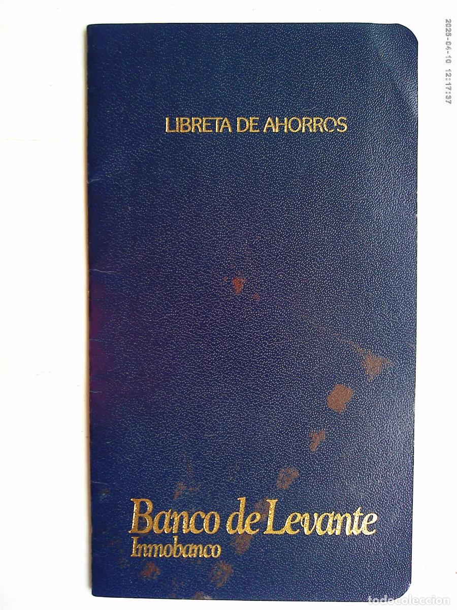 Documentos bancarios: LIBRETA DE AHORROS DEL BANCO DE LEVANTE , INMOBANCO . SEVILLA 1981 - Foto 1