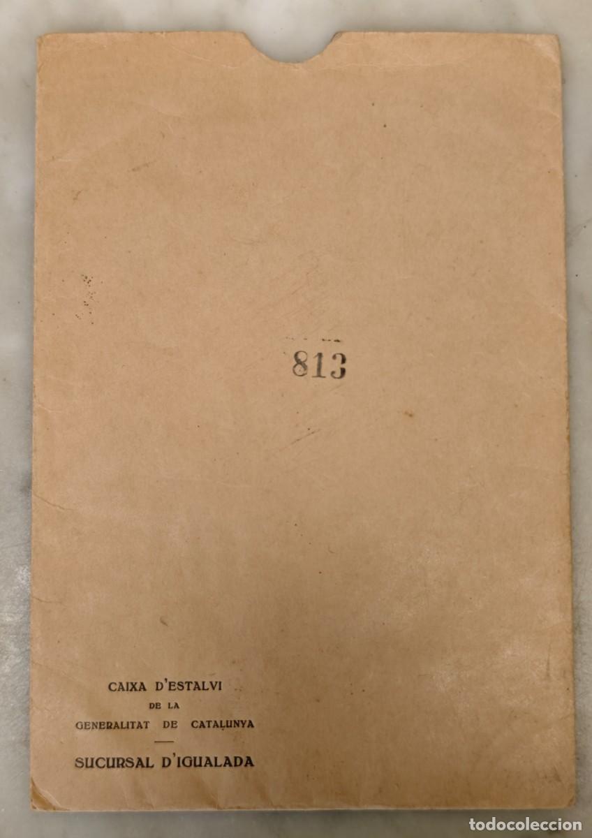 Documentos bancarios: IGUALADA - CAIXA DESTALVI DE LA GENERALITAT DE CATALUNYA - Foto 1