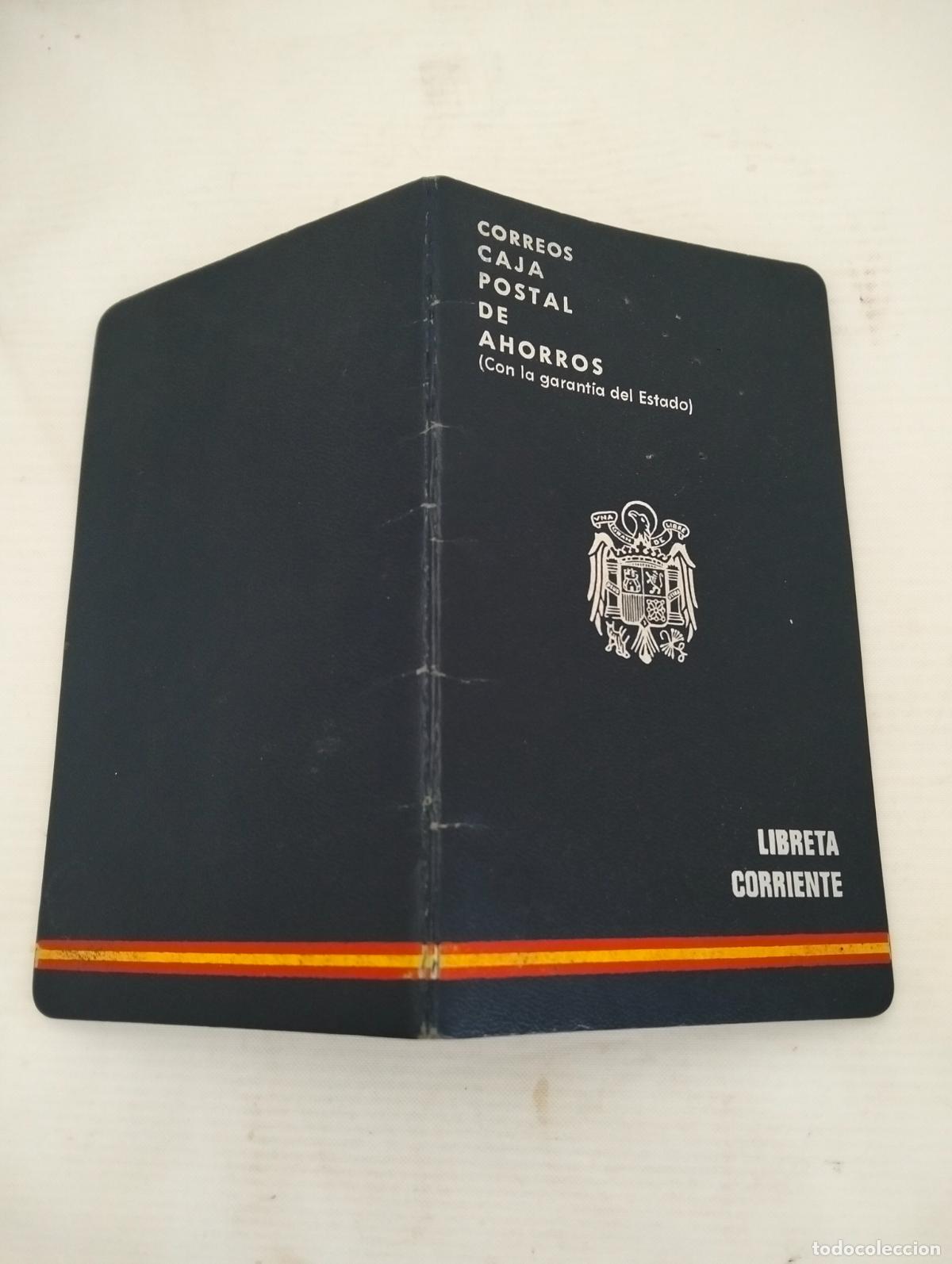 Documentos bancarios: CARTILLA CAJA POSTAL DE AHORROS, LIBRETA CORRIENTE