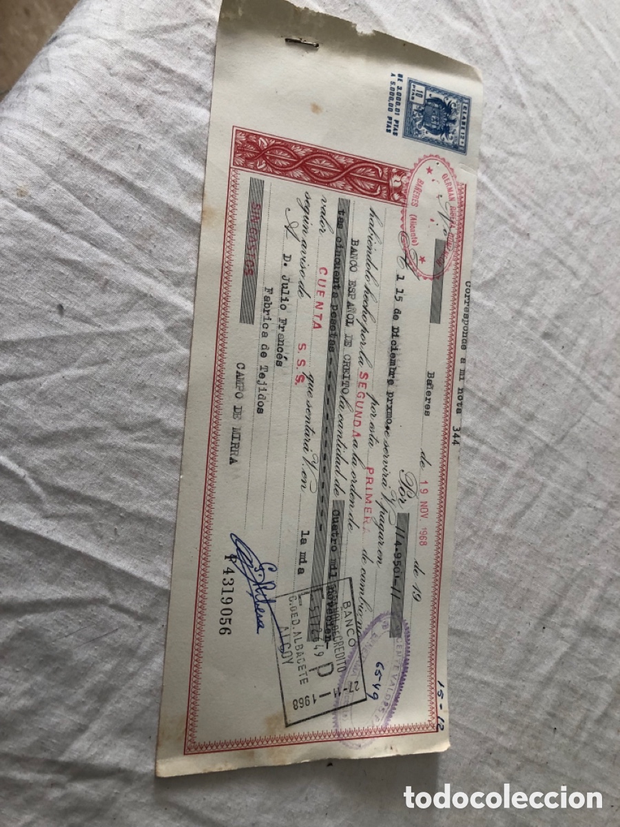 Documentos bancarios: Lote de tr&egrave;s recibos bancarios - Foto 4