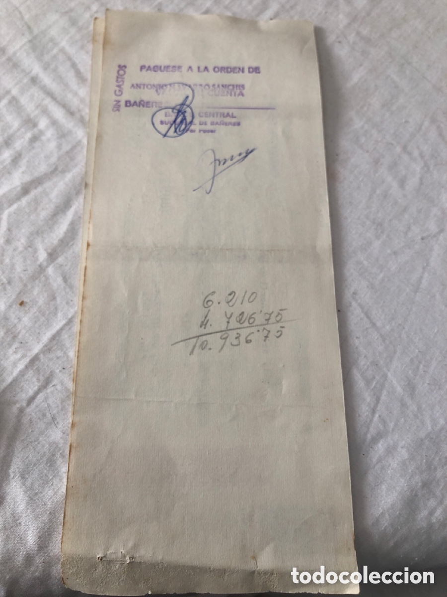 Documentos bancarios: Lote de tr&egrave;s recibos bancarios - Foto 5