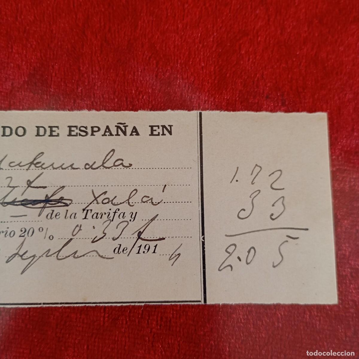 Documentos bancarios: RECIBO COMERCIAL - CONSULADO ESPA&Ntilde;A - MATAMALA - 1914 - HERMANOS MATAMALA - EXPORTACION / 3473 - Foto 3