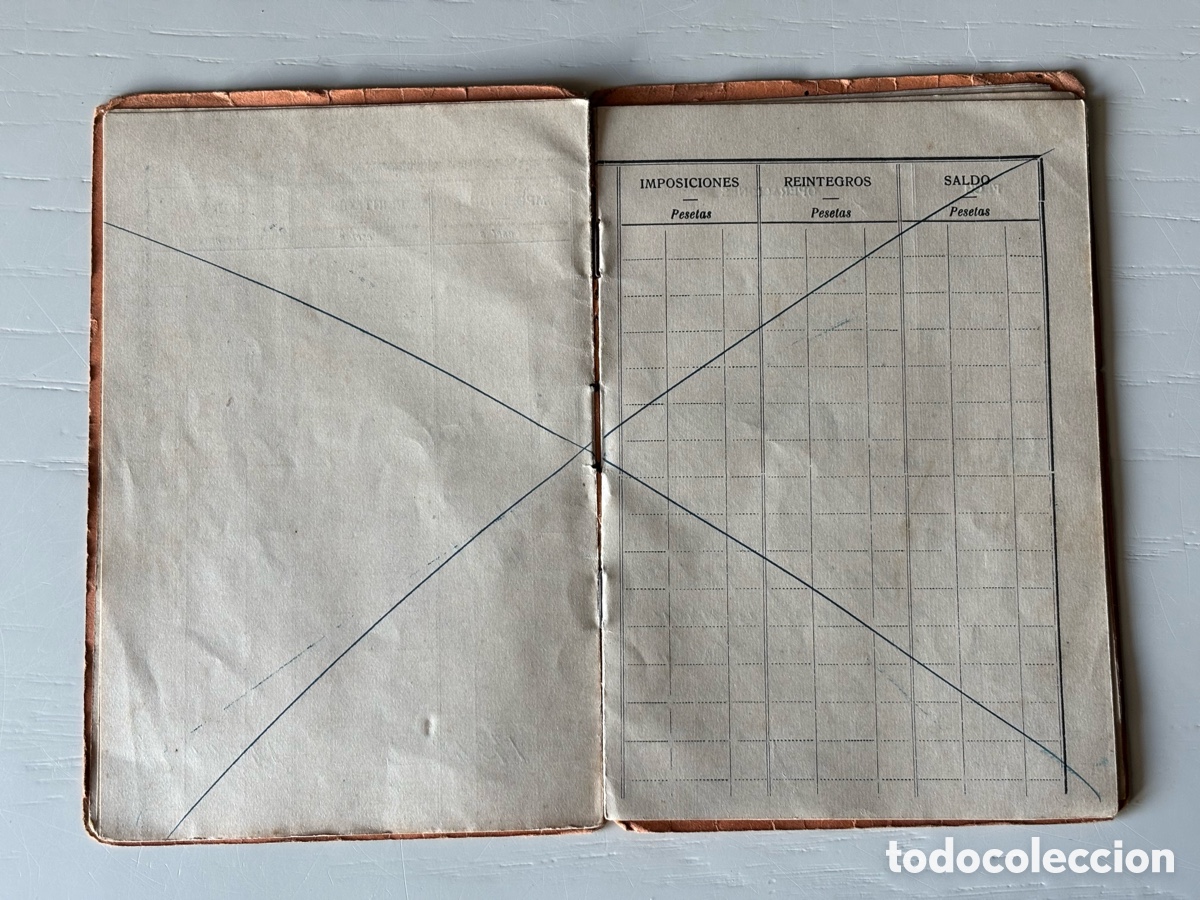 Documentos bancarios: Libreta Cuenta Corriente Banco Pastor 1929 - Foto 5