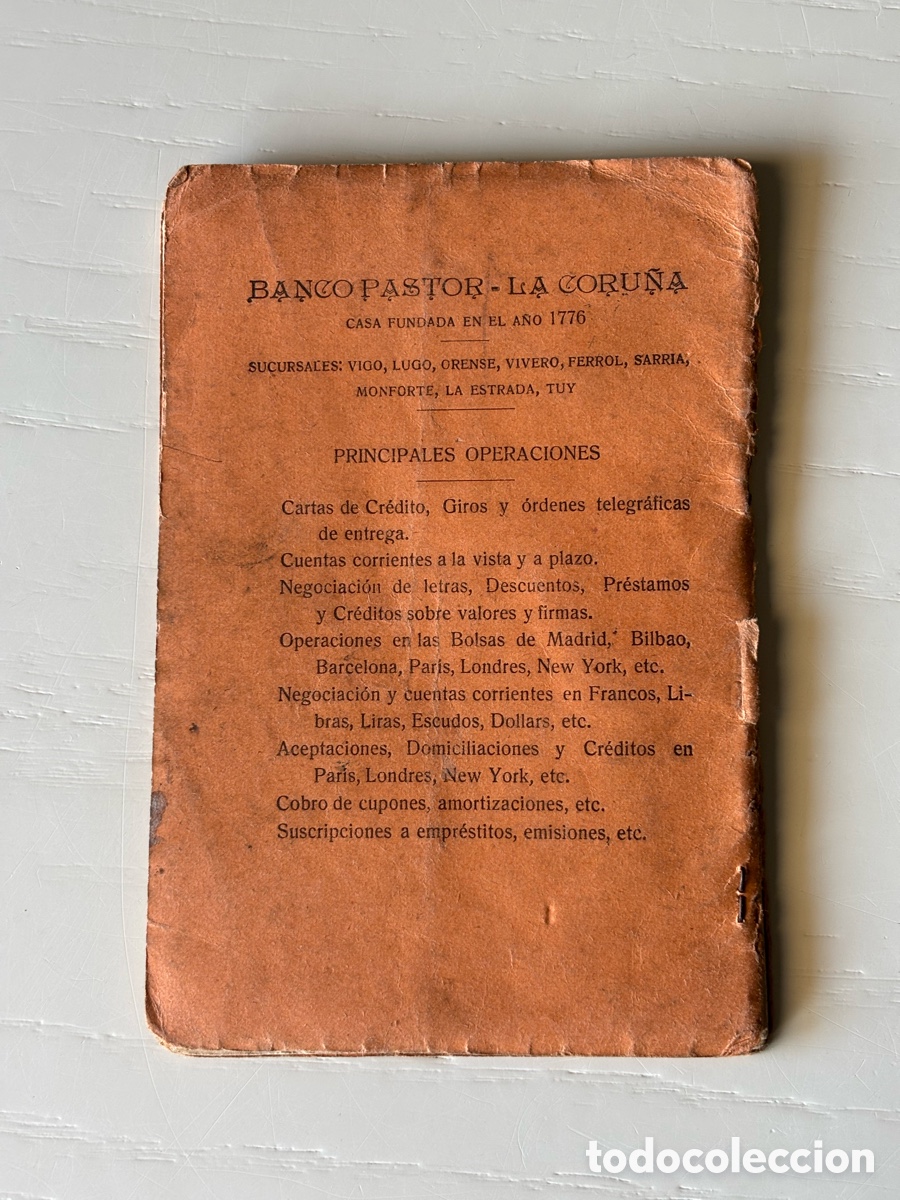 Documentos bancarios: Libreta Cuenta Corriente Banco Pastor 1929 - Foto 19