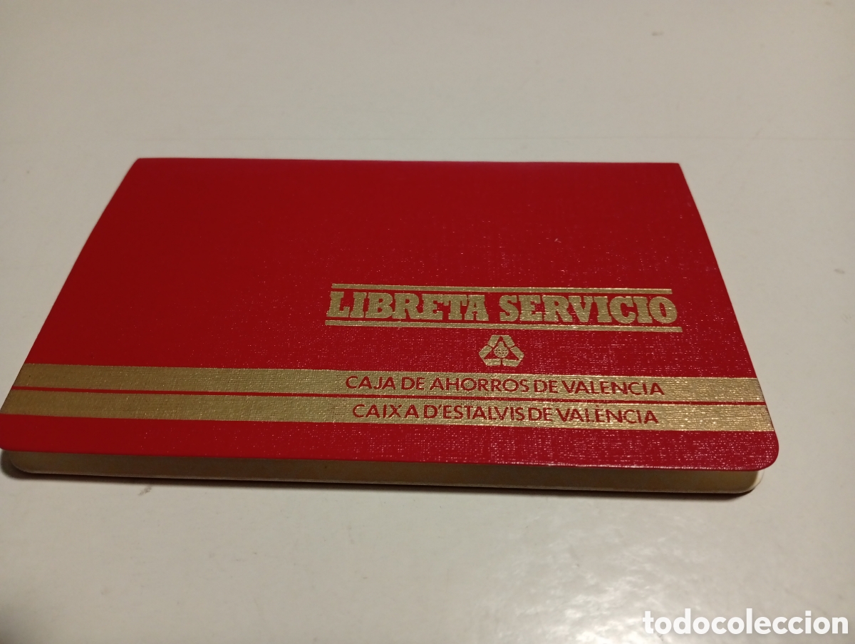 Documentos bancarios: Libreta Servicio Caja de Ahorros de Valencia 1988