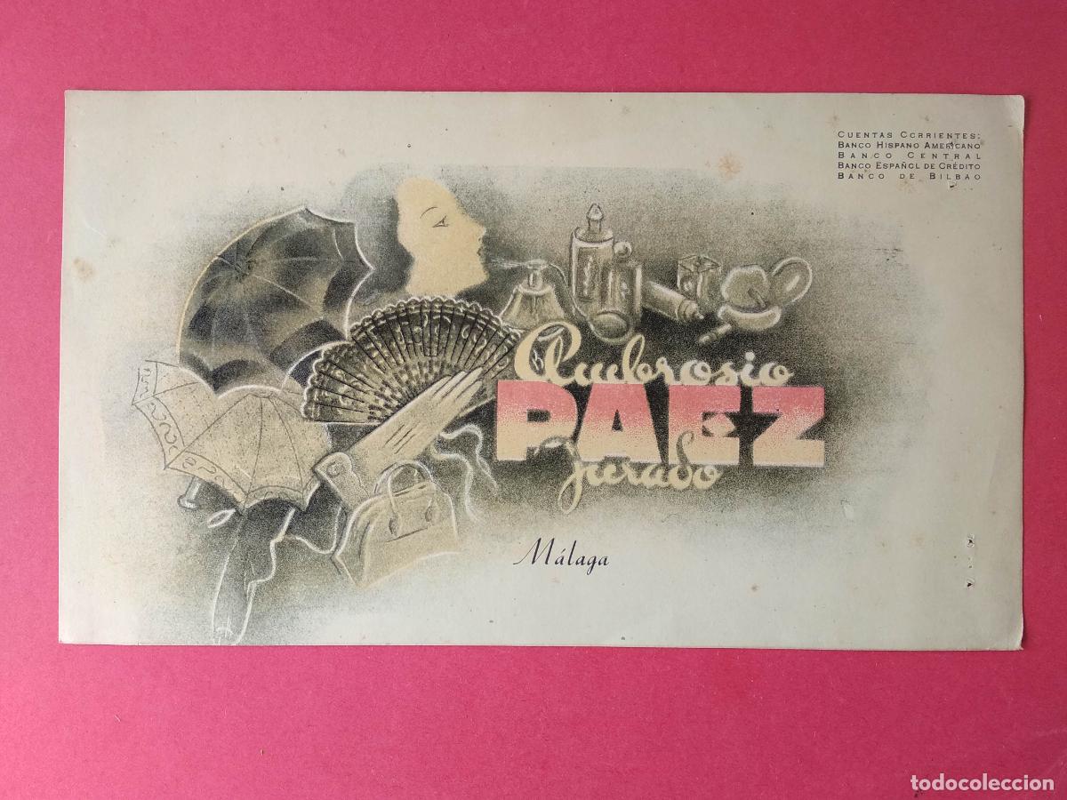 Documentos bancarios: ANTIGUO PAPEL AMBROSIO PAEZ JURADO MALAGA CUENTAS CORRIENTES BANCO HISPANO AMERICANO CENTRAL BILBAO