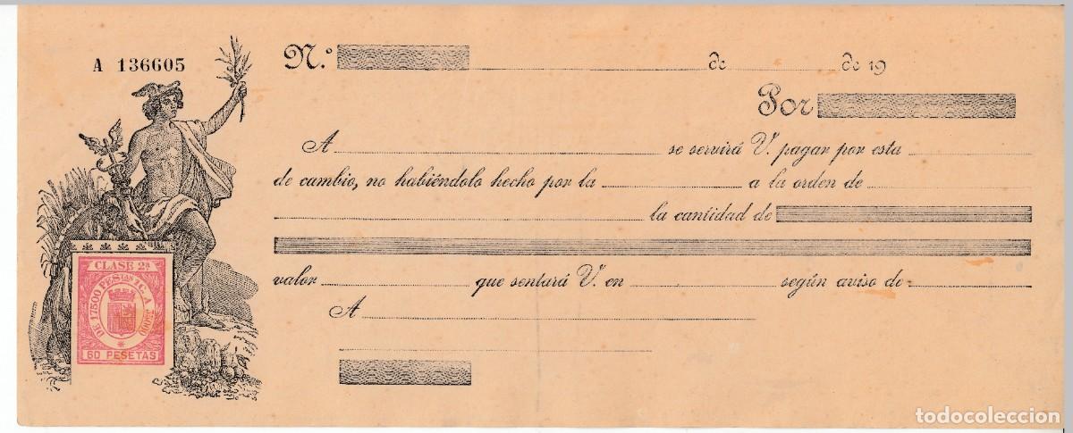 Documentos bancarios: LETRA CAMBIO CLASE 2&ordf; 60 PTS SERIE DE 1932. REPUBLICA ESPA&Ntilde;OLA. NUEVO SIN USAR