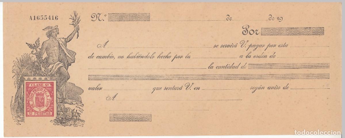 Documentos bancarios: LETRA CAMBIO CLASE 4&ordf; 12 PTS SERIE DE 1932. REPUBLICA ESPA&Ntilde;OLA. NUEVO SIN USAR