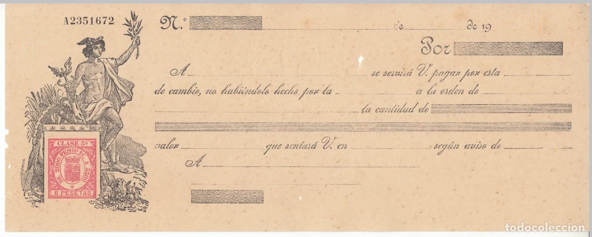 Documentos bancarios: LETRA CAMBIO CLASE 5&ordf; 6 PTS SERIE DE 1932. REPUBLICA ESPA&Ntilde;OLA. NUEVO SIN USAR