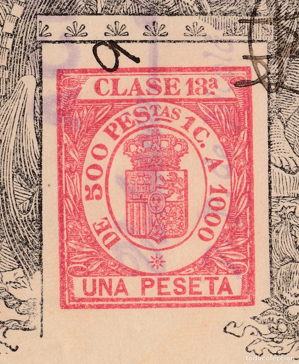 Documentos bancarios: 1918 LETRA CAMBIO CLASE 13&ordf; UNA PTA SERIE DE 1904. 19__.