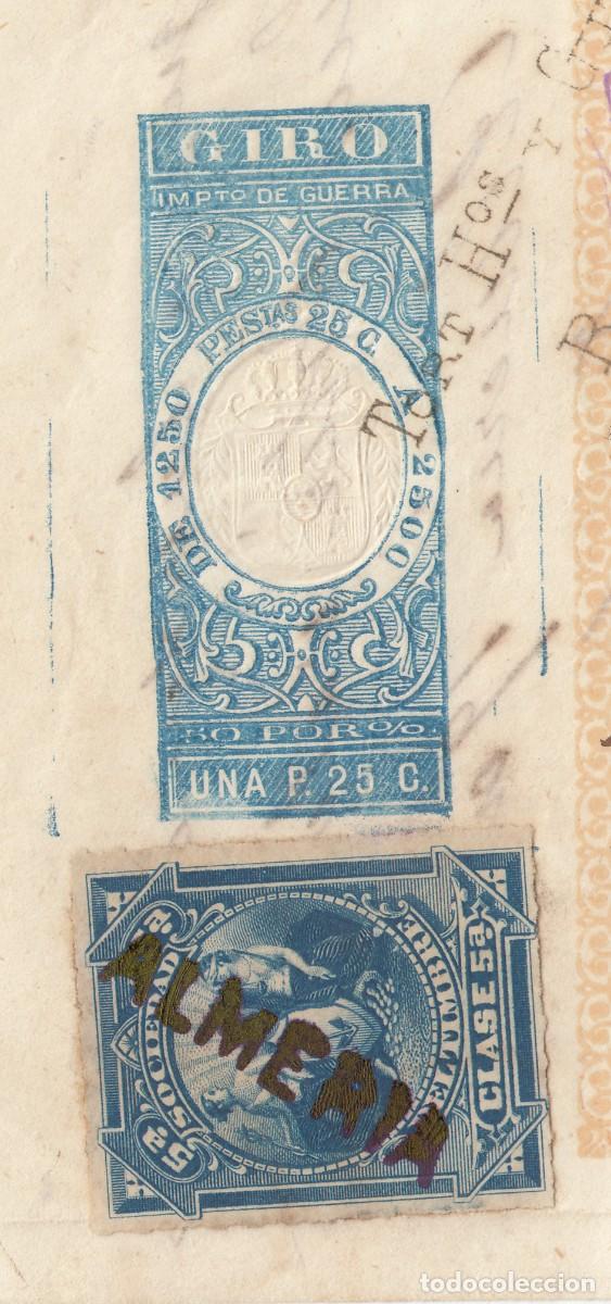 Documentos bancarios: 1879 LETRA CAMBIO 1,25 P SIN SERIE DE 1876 SELLO CLASE 2&ordf; ULIBARRYY PEYDRO, ALMERIA MANUEL HUIDOBRO