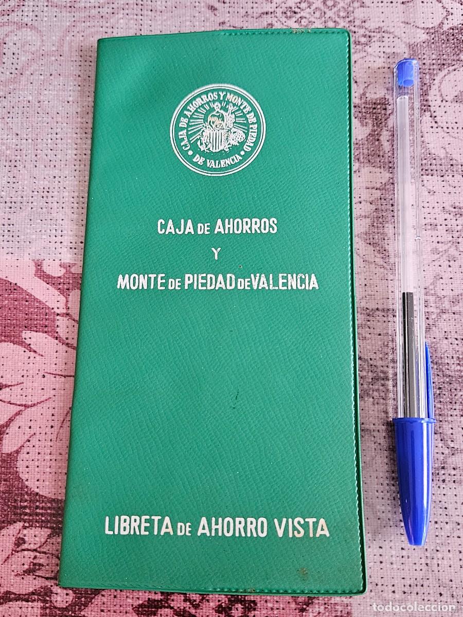 Documentos bancarios: Antigua Libreta De Ahorro Bancaria Caja De Ahorros Y Monte De Piedad De Valencia, Del A&ntilde;o 1962.