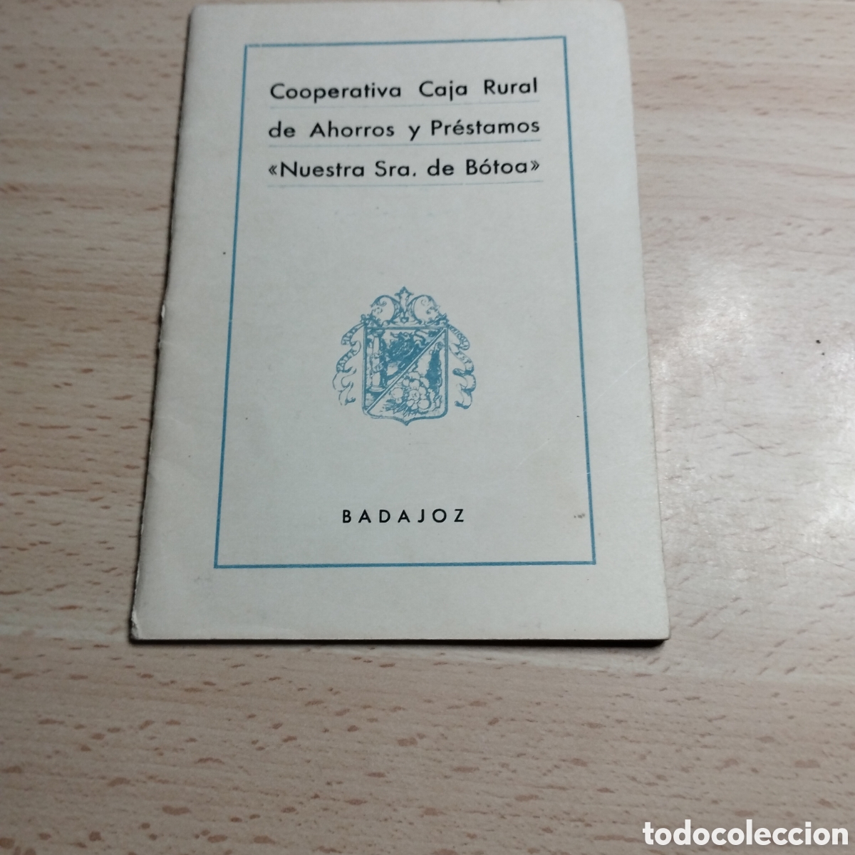 Documentos bancarios: Libreta ahorros. Cooperativa Caja Rural de Ahorros y Pr&eacute;stamos &rdquo; Nuestra Se&ntilde;ora de B&oacute;toa&rdquo; 1955