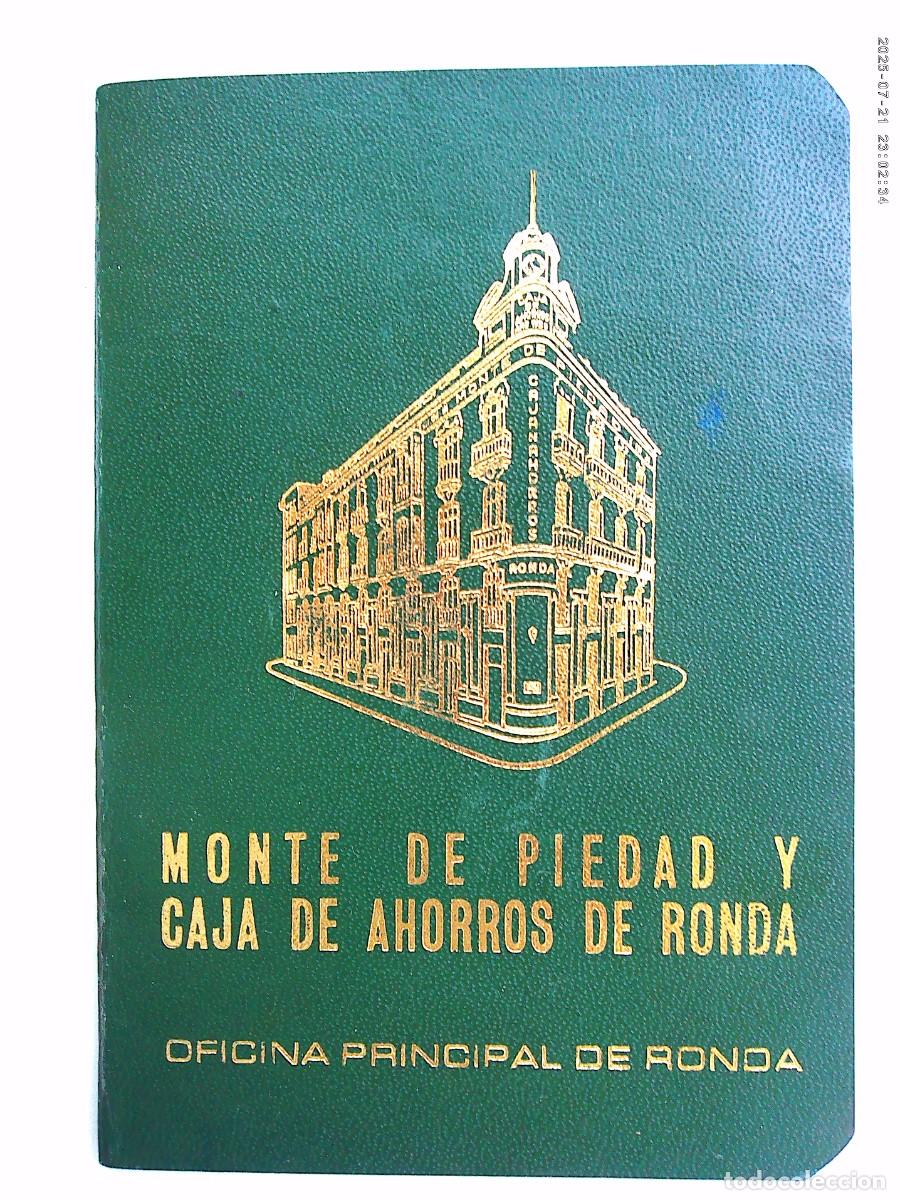 Documentos bancarios: MONTE DE PIEDAD Y CAJA DE AHORROS DE RONDA : LIBRETA DE AHORROS ORDINARIO. RONDA , 1980