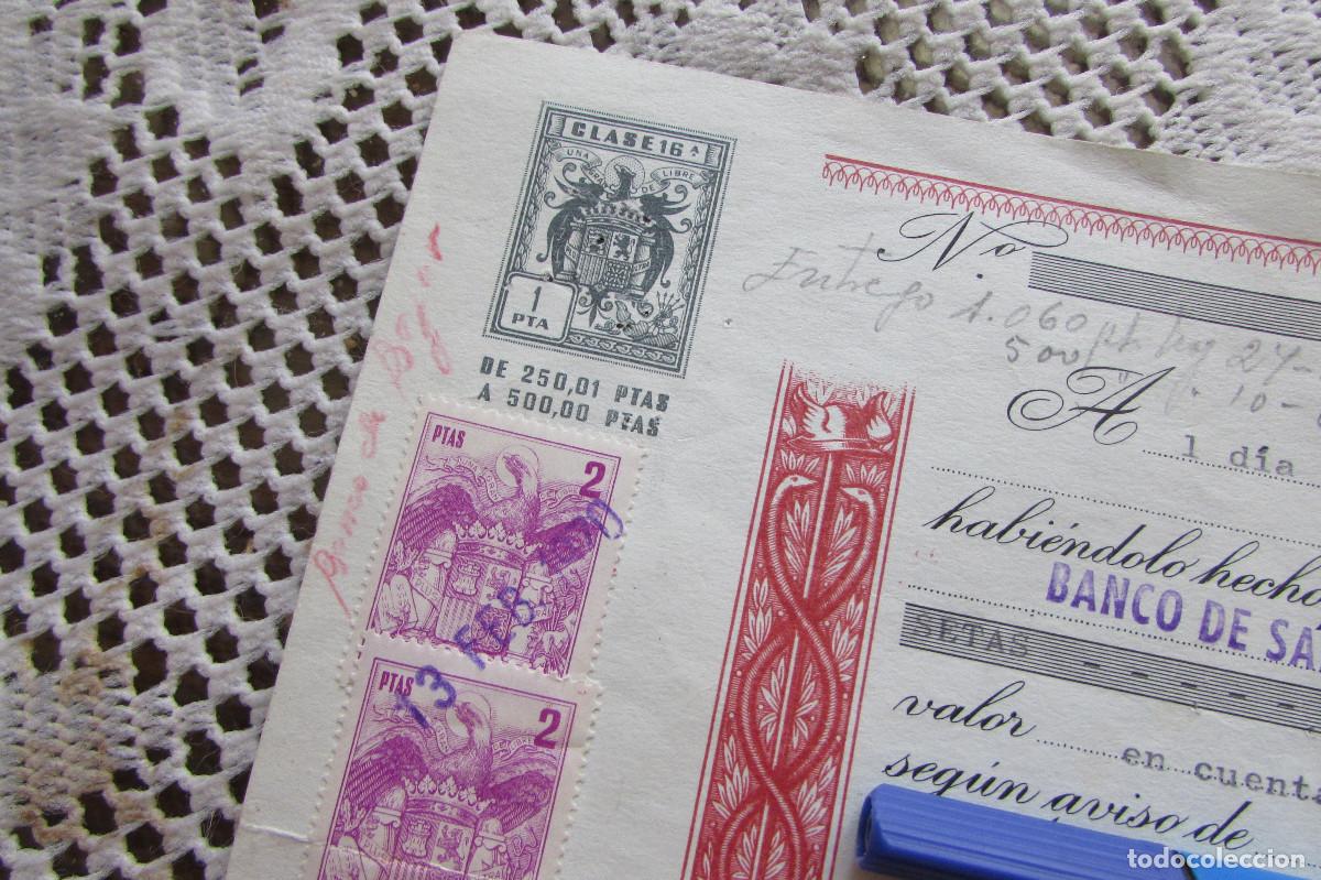 Documentos bancarios: DOCUMENTO BANCO DE SANTANDER 1970 BANCO DE BEJAR - Foto 3